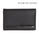 ヒロミチナカノ hiromichi nakano 山羊革 メタルプレート 名刺入れ カードケース ブランド シンプル ビジネス