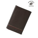 ビバリーヒルズポロクラブ BEVERLY HILLS POLO CLUB BHPCテックス名刺入 (ダークブラウン)