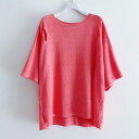 エイチシーエーイー HCAE HALF SLEEVE KNIT TOP (PINK)