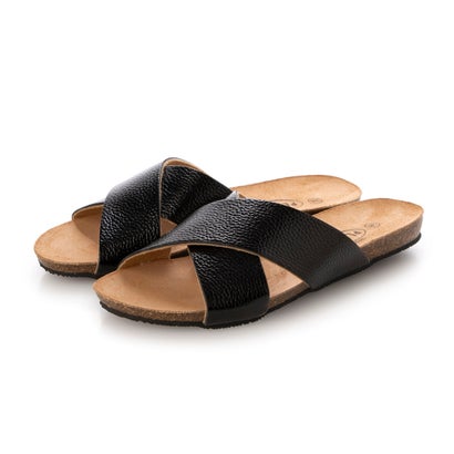 プラクトン PLAKTON サンダル （BLACKメタリックシボ）