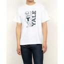 ジェーイーモーガン JEMORGAN Yale University イエール大学 カレッジクルーネックTシャツ JEMORGANボディー (ホワイト)