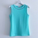 エイチシーエーイー HCAE SLEEVELESS CONTRAST STITCH TOP (MINT)