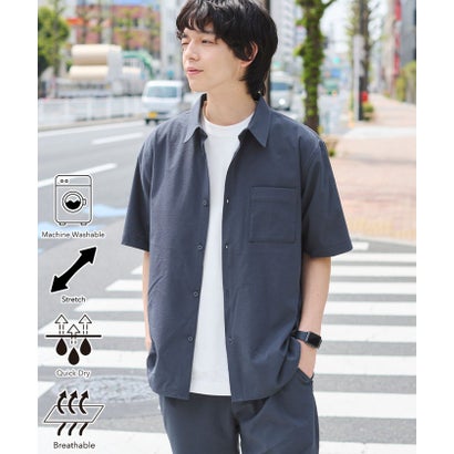 【爽多(R)】リラックス半袖シャツ ーストレッチ、吸水速乾、通気性、洗濯機洗い可ー