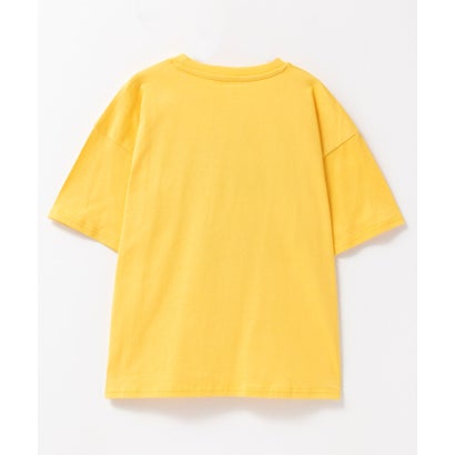 マックハウス Mac-House ビッグシルエット フード柄半袖Tシャツ （オレンジイエロー）