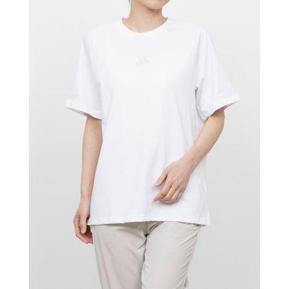 アディダス adidas レディース 半袖Tシャツ ワード 半袖Tシャツ JN9968 (ホワイト)