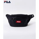フィラ FILA ウエストバッグ (ブラック×レッド)