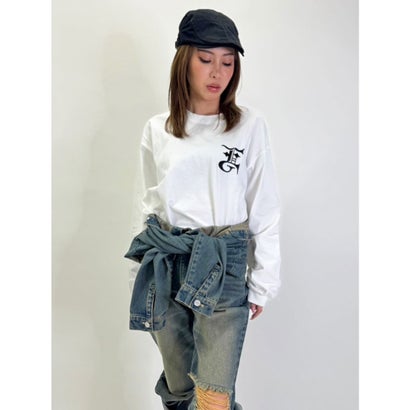 エゴイスト EGOIST BIG EG刺繍ユニセックスロンT （WHITE）