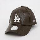 ニューエラ NEW ERA Newera ナインフォーティー 940 キャップ レディース ウーマン 帽子 ヤンキース LA ドジャース 女性 刺繍ロゴ NEWERA 9FORTY LEAGUE CAP (LAレザーブラウン)