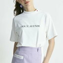 ドゥ アヴニール Doux Avenir 半袖 DAロゴ UVカットソー (ホワイト)