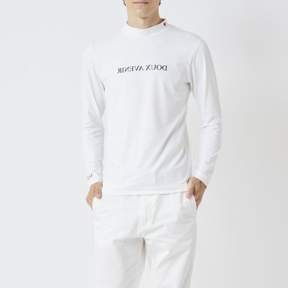 ドゥ アヴニール Doux Avenir 長袖 ミラーロゴ UVカットソー （ホワイト）