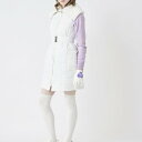 ドゥ アヴニール Doux Avenir ファー付 中綿キルティング ワンピース (ホワイト)