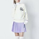 ドゥ アヴニール Doux Avenir 防風裏地付き クルーネックニットプルオーバー (ホワイト)