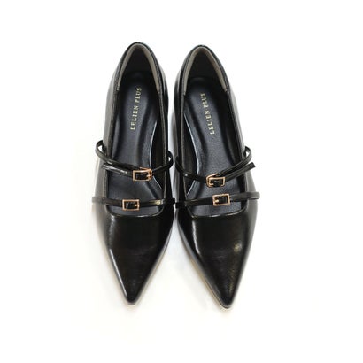 アミアミ AmiAmi [アミアミ] パンプス 2WAY ポインテッドトゥ オフィスパンプス レディース 靴 黒 痛くない 歩きやすい SY023 （ブラック(スムース)）