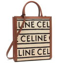 セリーヌ CELINE ハンドバッグ ショルダーバッグ スモール バーティカル ロゴ ミニバッグ ホワイト ブラック レディース CELINE 192082EF...