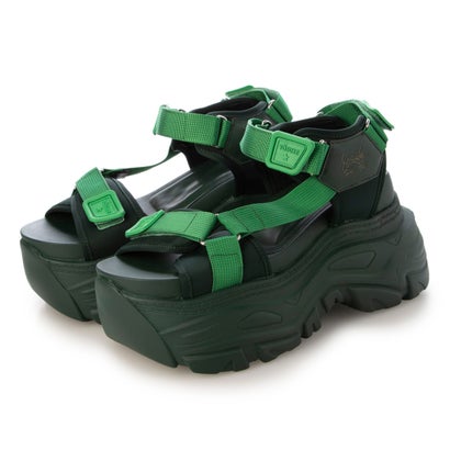 ヨースケ YOSUKE 厚底サンダル （グリーン）