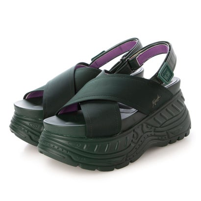 ヨースケ YOSUKE 厚底サンダル （グリーン）