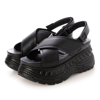 ヨースケ YOSUKE 厚底サンダル （ブラック）