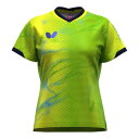 バタフライ BUTTERFLY バタフライ Butterfly 卓球 エリスター 12・ シャツ ・ レディース 47149 (107 ライム)