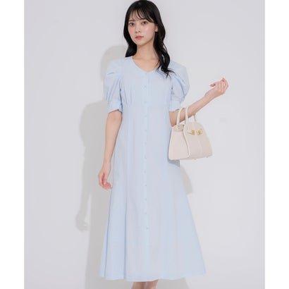 ノエラ NOELA サッカータックスリーブワンピ (サックス)