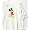 ディズニー Disney DISCUS/ ディスカス オーバーサイズ ミッキー ヴィンテージ レトロプリント 半袖Tシャツ