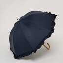 カシュネ cache nez 【晴雨兼用】【日傘】 UV カット率99%以上 PUビッグフリルショートパラソル (NV)