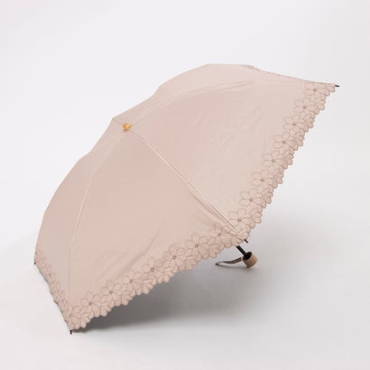 カシュネ cache nez 【晴雨兼用】【日傘】UV カット率99%以上 PU軽量フラワー刺繍ミニ折りたたみ傘 (PI) カシュネ cache nez 【晴雨兼用】【日傘】UV カット率99%以上 PU軽量フラワー刺繍ミニ折りたたみ傘 (PI)
