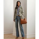 ローレン ラルフ ローレン LAUREN RALPH LAUREN ハイライズ ワイドレッグ ジーンズ (400ブルー)