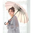 セットアップセブン SETUP7 16本骨 バイカラー雨傘 55cm NT (ピンク)(4)