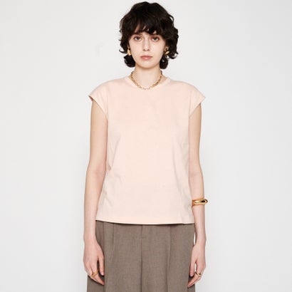 クロエンス cloenc 【コットンブレンド】ノースリーブフォルムTシャツ （ライトピンク(070)）