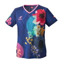 ニューバランス New Balance ニッタク Nittaku 卓球 モダンフラワーシャツ NW2221 (02 ネイビー)