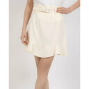 デニーローズ DENNY ROSE Belt付フランネルスカート (IVORY)