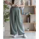 マックハウス Mac-House nAvy ワイドパンツ (グリーン)(4)