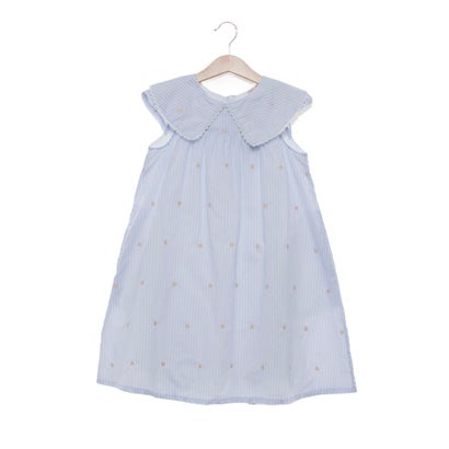 プティマイン petit main 【リンク】ハート刺繍ワンピース （ブルー）のサムネイル