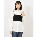 アルシーヴ archives ラメニットビスチェ×シャツSET (BLK)