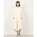 ドゥ アルシーヴ DOUX ARCHIVES ハーフZIP裏毛ワンピース (IVO)