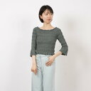 チーク Cheek シャーリングコンパクトトップス (GRN)
