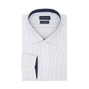 トーキョーシャツ TOKYO SHIRTS 【超形態安定・大きいサイズ】 ワイド 長袖 形態安定 綿100% ワイシャツ (ブルー)