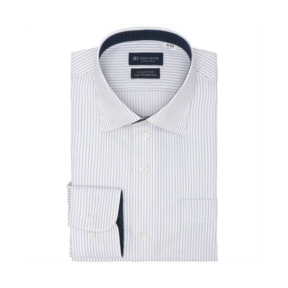 トーキョーシャツ TOKYO SHIRTS 【超形態安定】 ワイド 長袖 形態安定 綿100% ワイシャツ (ブルー)