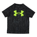 アンダーアーマー UNDER ARMOUR ジュニア 半袖機能Tシャツ UAテック ショートスリーブTシャツ 1363278 (Black / / Cyber Green)