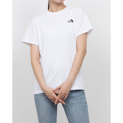 ザ・ノース・フェイス THE NORTH FACE レディス アウトドア 半袖Tシャツ S/S ES Circulation Tee_ショートスリーブイーエスサーキュレーションティー NTW32584 （ホワイト）