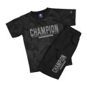 チャンピオン Champion ジュニア Tシャツハーフパンツセット チャンピオン Tシャツハーフパンツセット_Champion T-SHITS SUIT CK-BSW03 (BLACK)