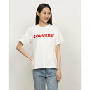 コンバース CONVERSE レディス 半袖Tシャツ ラウンド ロゴ PT S/S Tシャツ 42300021 (MARSHMALLOW)