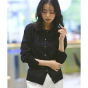 ルイルエブティック RUIRUE BOUTIQUE メタルボタンカラーパフカーデ (ブラック)
