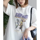 ディスカス アスレチック DISCUS ATHLETIC プリントビッグTシャツ 犬 (ホワイト)