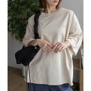 ディスカス アスレチック DISCUS ATHLETIC 裾タックワンポイントTシャツ (ベージュ)