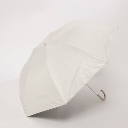 カシュネ cache nez PUリムボーダートップレス2段折りたたみ傘 (WH)