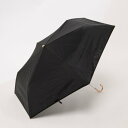 カシュネ cache nez PUサテンリボン3段折りたたみ傘 (BK)