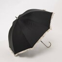 カシュネ cache nez PUバイカラーフリルバルーンショートパラソル (BK)(4)