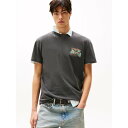 トミー ヒルフィガー TOMMY HILFIGER レギュラーフィットカバナショートスリーブTシャツ (ブラック)