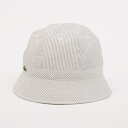 ラコステ LACOSTE SEERSUCKER METRO HAT (BEIGE)